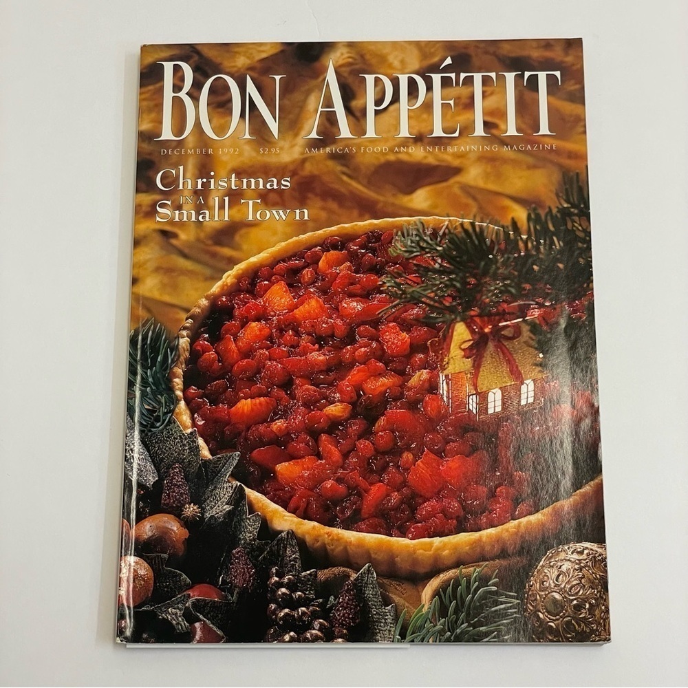 Bon Appétit Magazine December 1992 Christmas Vintage Food & Entertaining Recipes